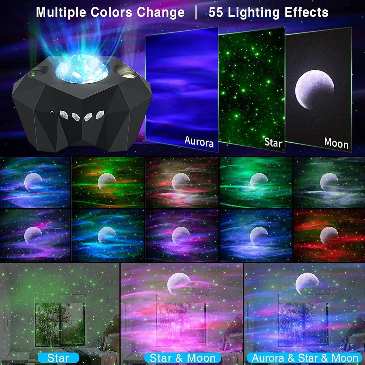 VSM Dream Aurora Star Projector Light