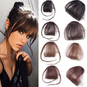 Dark-Brown Clip-In Fringe with Side Sections