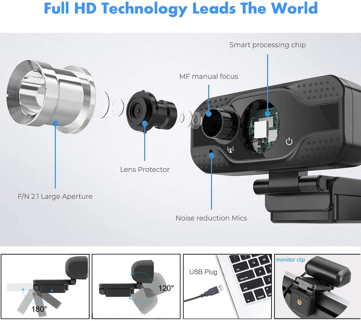HD Webcam with Microphone1080P