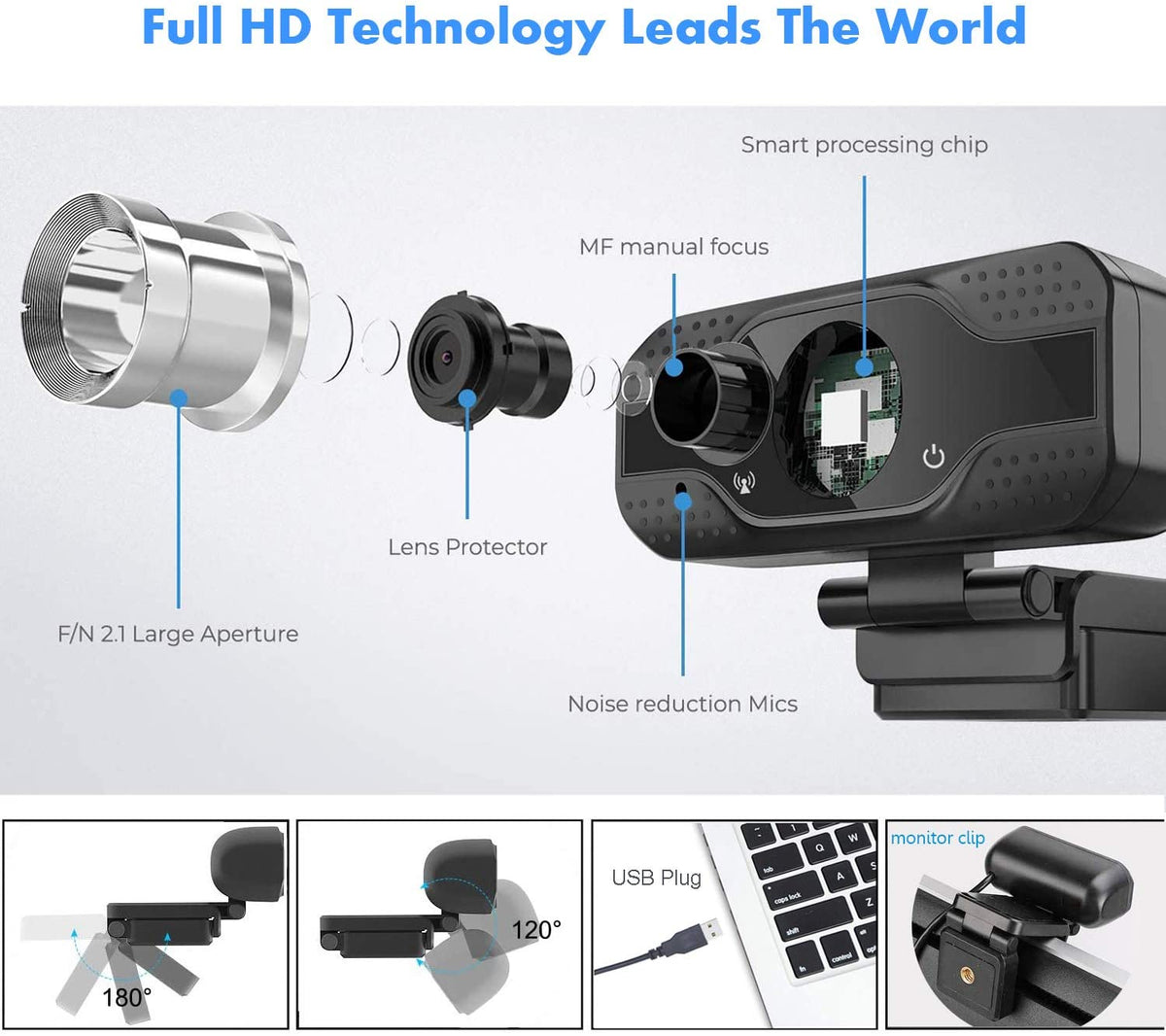 HD Webcam with Microphone1080P