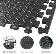 EVA Interlocking Exercise Mats – 6 Pack