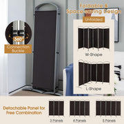 188cm Folding 6-Panel Room Divider – 4 Colours