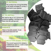 Interlocking Flexible Garden Edging – 20 Pieces