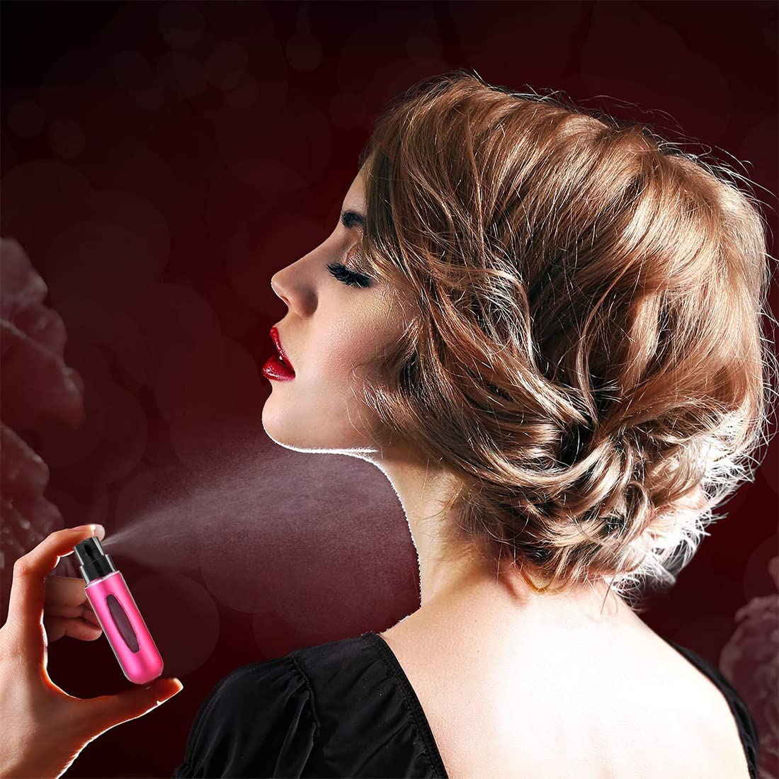 5 mL Bottom-Fill Refillable Perfume Atomiser – 8 Colours