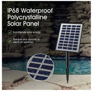 Garden Features Solar Powered Outdoor Water Fountain Bird Bath w/LED Light