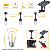 Solar String Lights-15 Globes