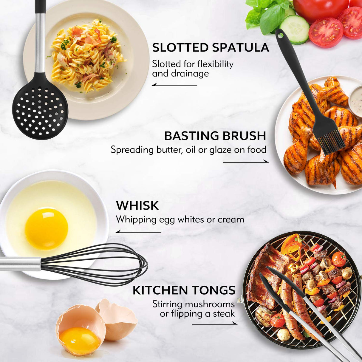 Silicone Kitchen Cooking Utensils Set-17pcs