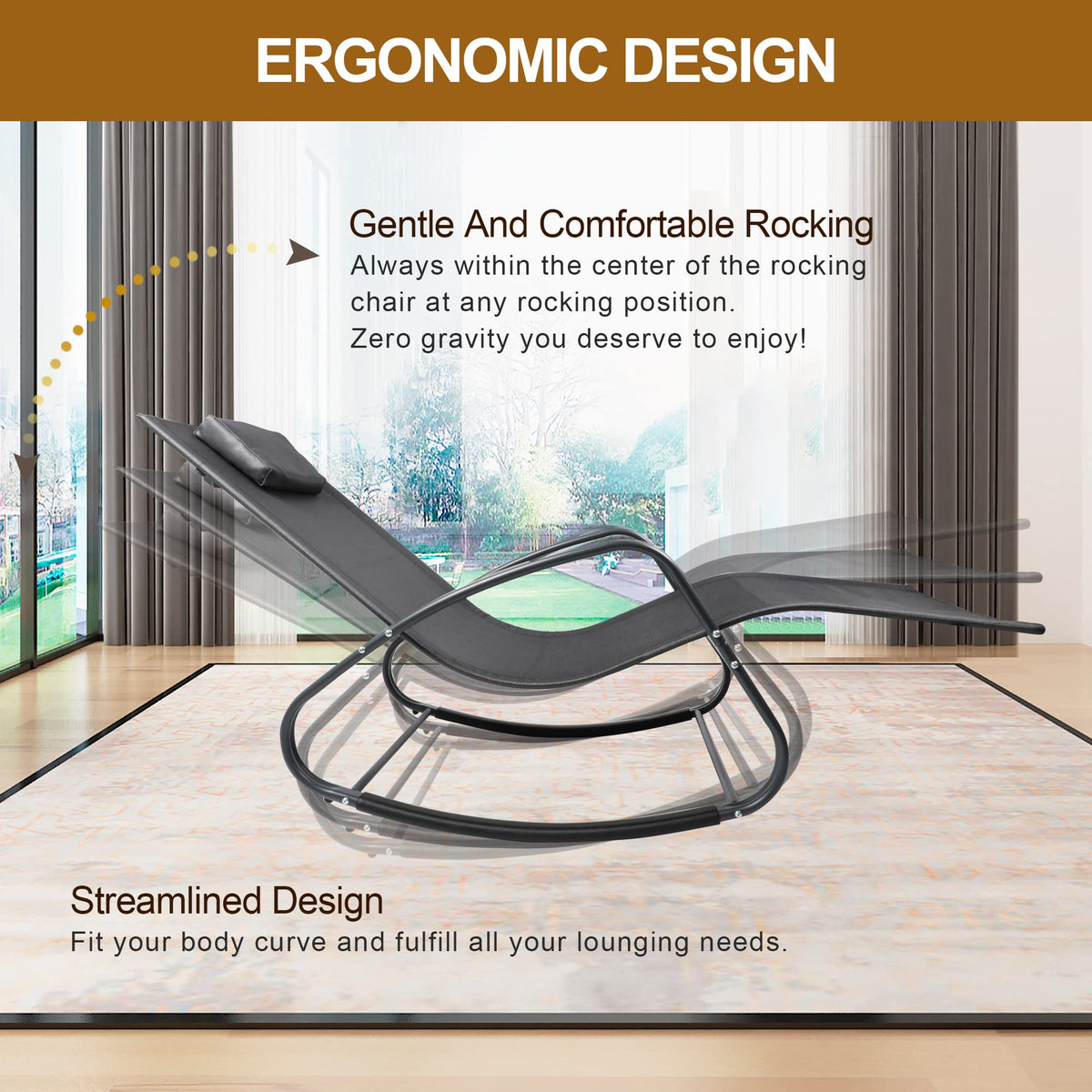 Adjustable Zero-Gravity Outdoor Recliner