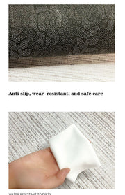 Modern Abstract Washable Short-Pile Area Rug