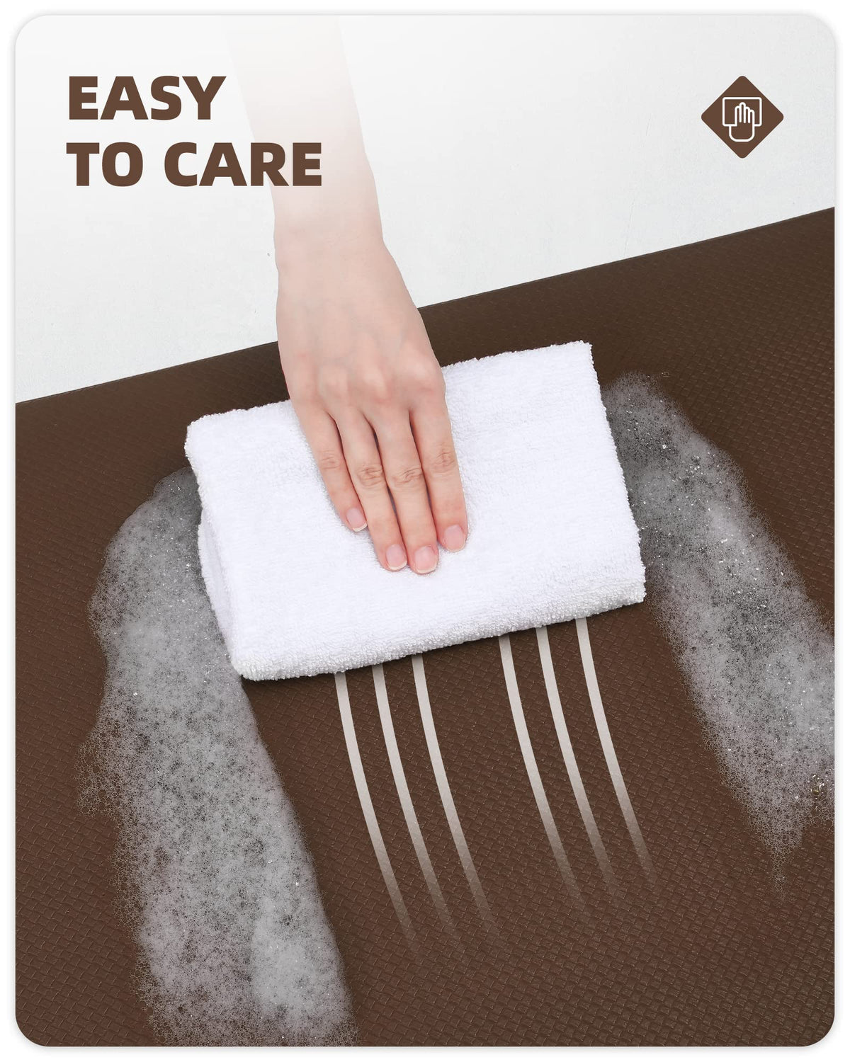 2-Piece 9 mm Waterproof Kitchen Mat Set with Grippers