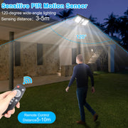 138-LED Solar Motion Wall Light – 4400mAh & 5 Modes