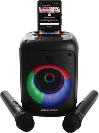 Vocal-Star VS-275BT 60 W Karaoke Machine with 2 Wireless Microphones
