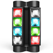 Party Lights DJ/Disco Lights, 8x3W Mini Spider Moving Head LED Beam Stage Light RGBW, Sound Activated/DMX-512 Control for Party, bar, Celebration, Concert, Club