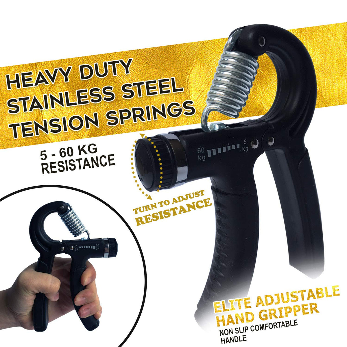 ProHand 5-Piece Grip & Finger Exercise Set