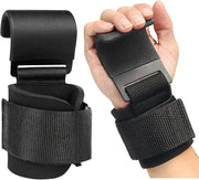 Heavy-Duty Lifting Hooks with Wrist Straps – Pair