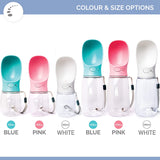 Dog Water Bottle for Walking Hiking Camping Beach Outdoor Travel Lead Leash Accessory Puppy Dogs Pets Drink Alternative to Pet Collapsible Bowl Small (350ml (S/M) Blue)