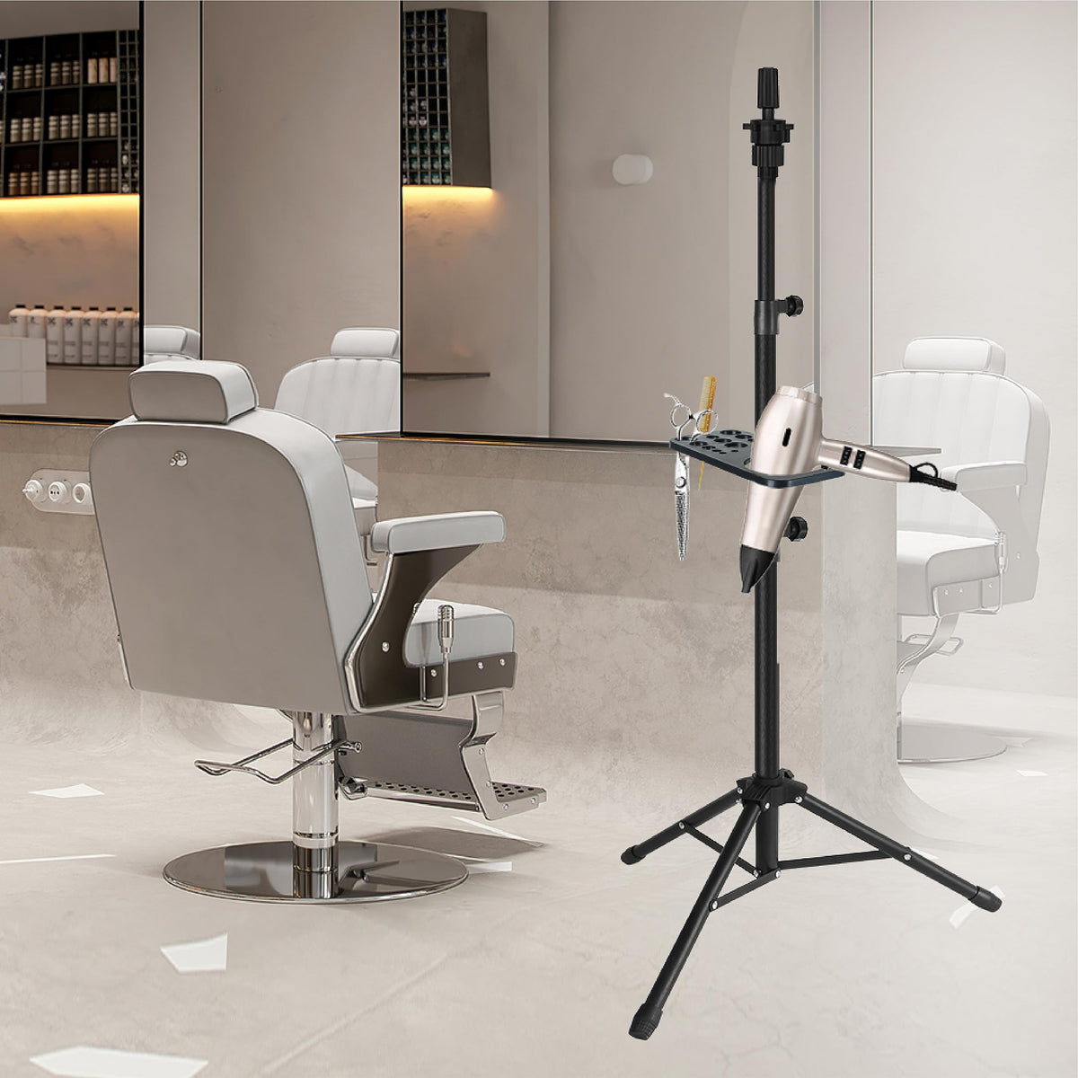 55-Inch Adjustable Wig-Head Tripod with Tool Tray