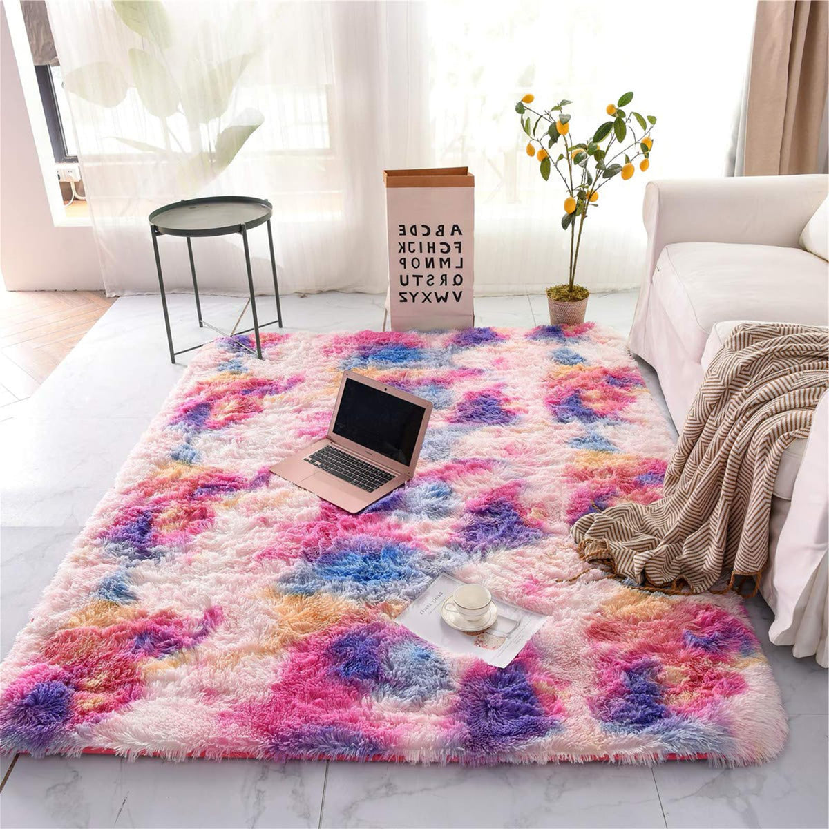 120 × 160 cm Faux-Sheepskin Fluffy Area Rug