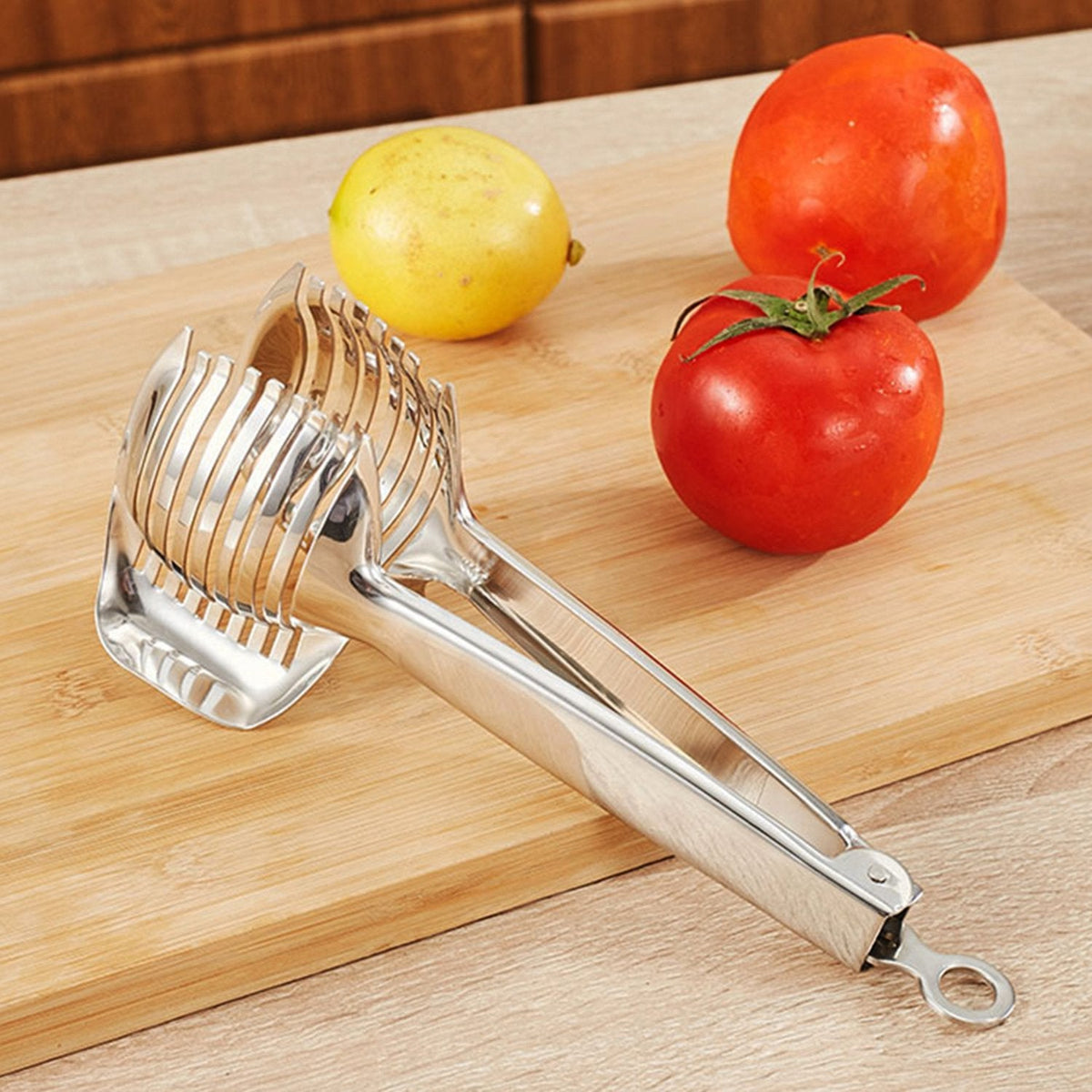Stainless-Steel Tomato & Produce Slicing Guide