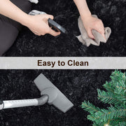 120 × 180 cm Black Fluffy Shag Area Rug