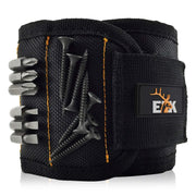 Magnetic Wristband Small Armband Tool Organizer with Heavy Duty Strong Magnets for Holding Screws, Tools, Nails, Drill Bits - Cool and Useful Him, Men, Dads, Husband and Women (Black)