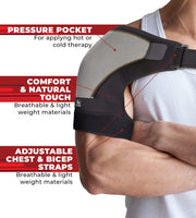 Shoulder Brace for AC Joint & Tendinitis | Shoulder Support for Pain Relief & Injury Prevention | Compression Shoulder Ice Pack | Single Shoulder Support Rotator Cuff Brace for Women & Men by Astorn