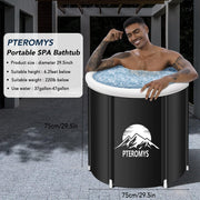 75 × 75 cm Portable Hot & Cold Soaking Tub with Lid