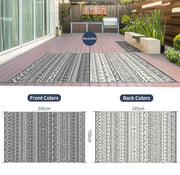 150 × 240 cm Reversible Outdoor Patio & Camping Rug