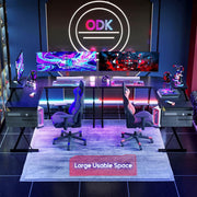 127 cm L-Shaped Gaming Desk with Monitor Stand & Storage Bag
