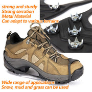 8-Spike Stainless Steel Ice Traction Cleats for Boots