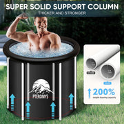 75 × 75 cm Portable Hot & Cold Soaking Tub with Lid