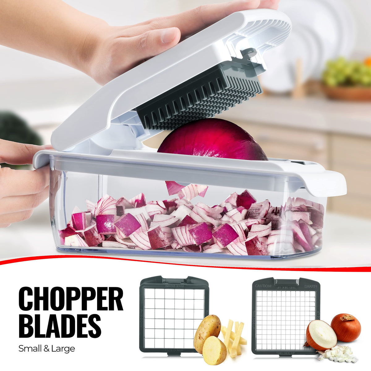 15-in-1 Vegetable Chopper & Slicer Set with 7 Blades