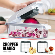 15-in-1 Vegetable Chopper & Slicer Set with 7 Blades
