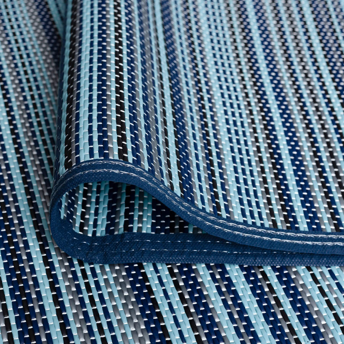 120 × 180 cm Navy Polypropylene Outdoor Rug