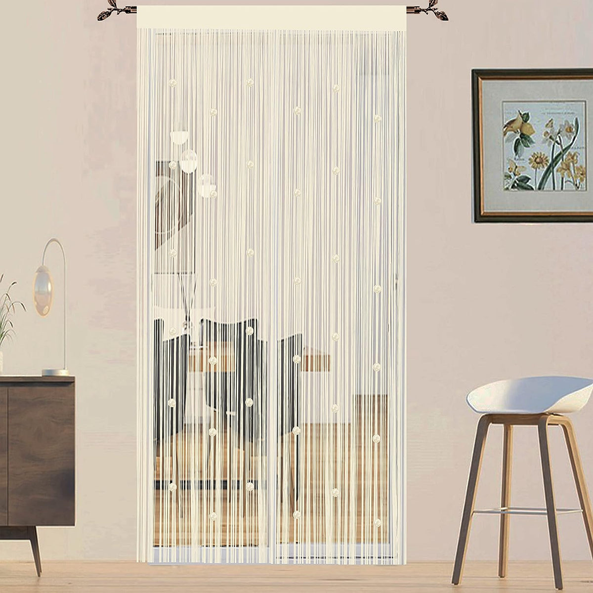 99 × 201 cm Beaded String Door Curtain – 10 Colours