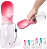 Dog Water Bottle for Walking Hiking Camping Beach Outdoor Travel Lead Leash Accessory Puppy Dogs Pets Drink Alternative to Pet Collapsible Bowl Small (350ml (S/M) Blue)