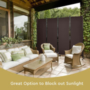 221 × 172 cm 4-Panel Fabric Room Divider – 3 Colours