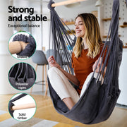 Grey 2-Cushion Hammock Chair – Up to 120 kg