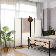 221 × 172 cm 4-Panel Fabric Room Divider – 3 Colours