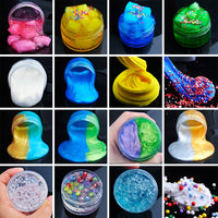 Unicorn DIY Slime kit Supplies-6 Cloud Slime6 Clear Slime3 Jelly Cube5 Unicorn55 Glitter4 Magic Clay with DIY Slime Tool and Slime Box