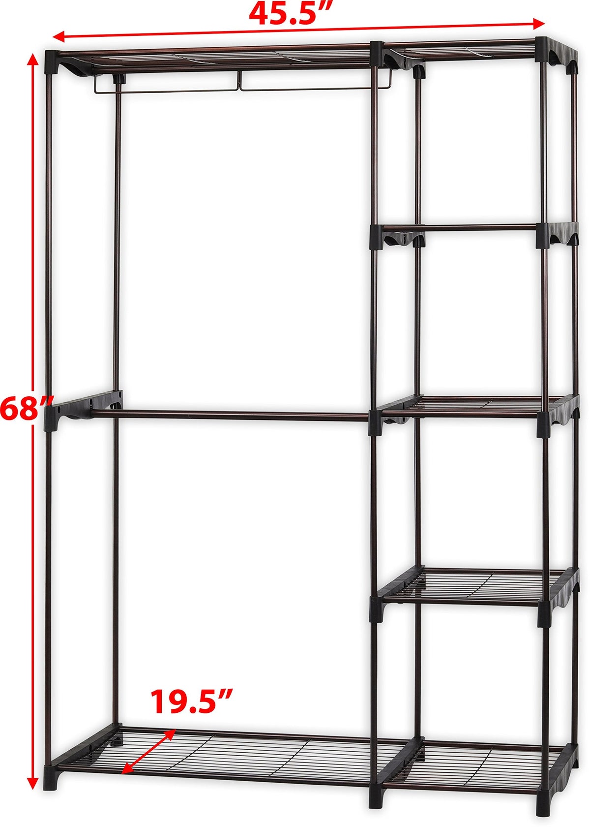 SIMPLE HOUSEWARE Covered Portable Wardrobe – 116.8cm