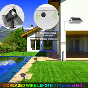 RGB Solar Spotlights Outdoor, 4-in-1 Solar Garden Lights, Waterproof IP66 Solar Powered Spotlight, 12 Colors Changing, Remote Control, LED Landscape Lighting for Yard Patio Lawn Garden