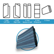 120 × 180 cm Navy Polypropylene Outdoor Rug