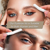 4-Piece Eyebrow Grooming Kit – Razors, Scissors & Tweezers