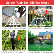 Halloween Spider Web Decoration