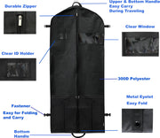 60-Inch Extra-Wide Garment Bag with Accessory Pockets