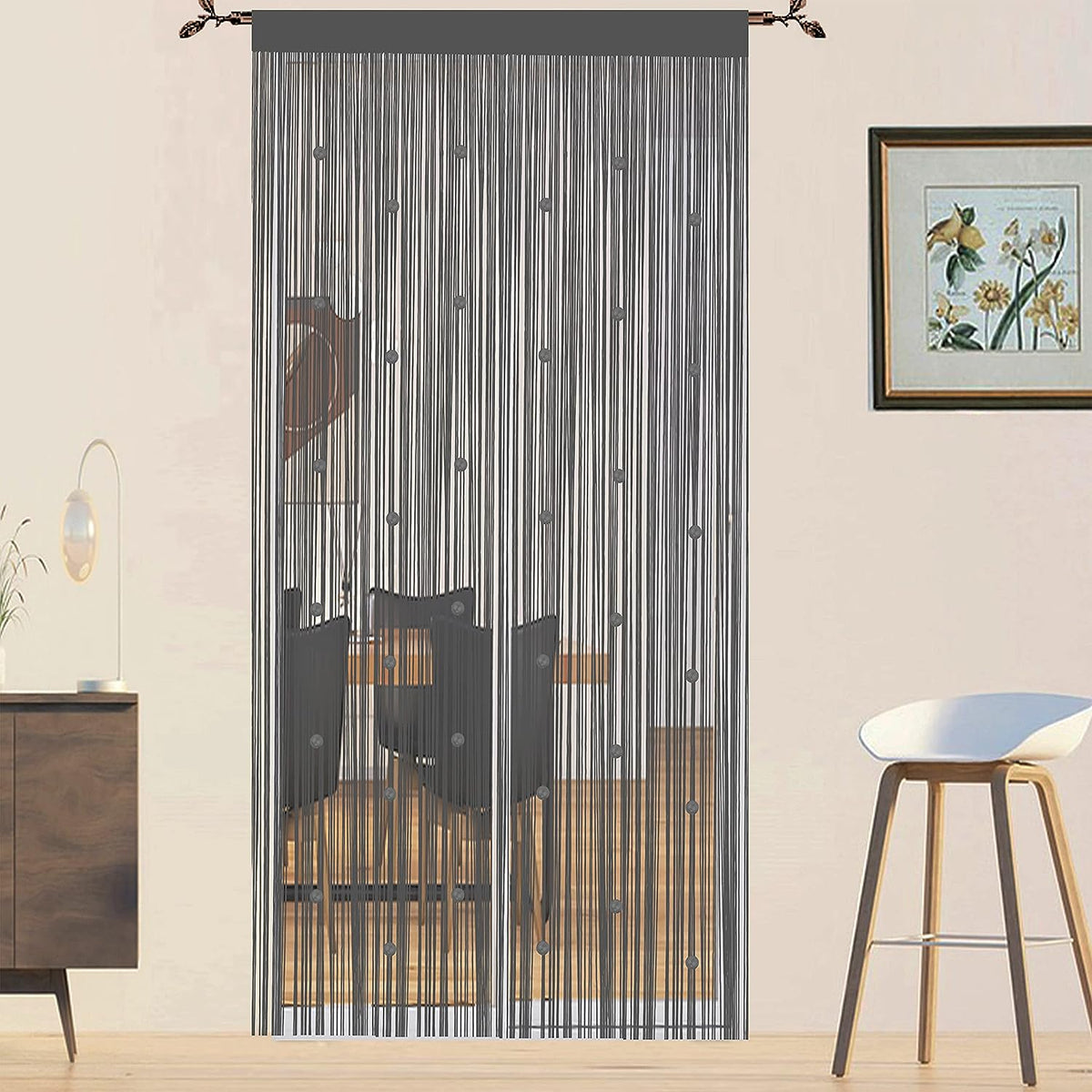 99 × 201 cm Beaded String Door Curtain – 10 Colours