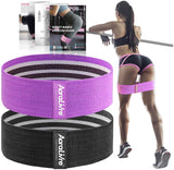 Aoralivre Fabric Resistance Bands 2 Pack