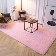 150 × 245 cm Pink Plush Shag Area Rug
