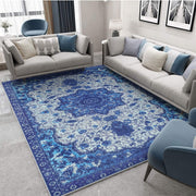 120 × 160 cm Blue Imitation-Cashmere Area Rug